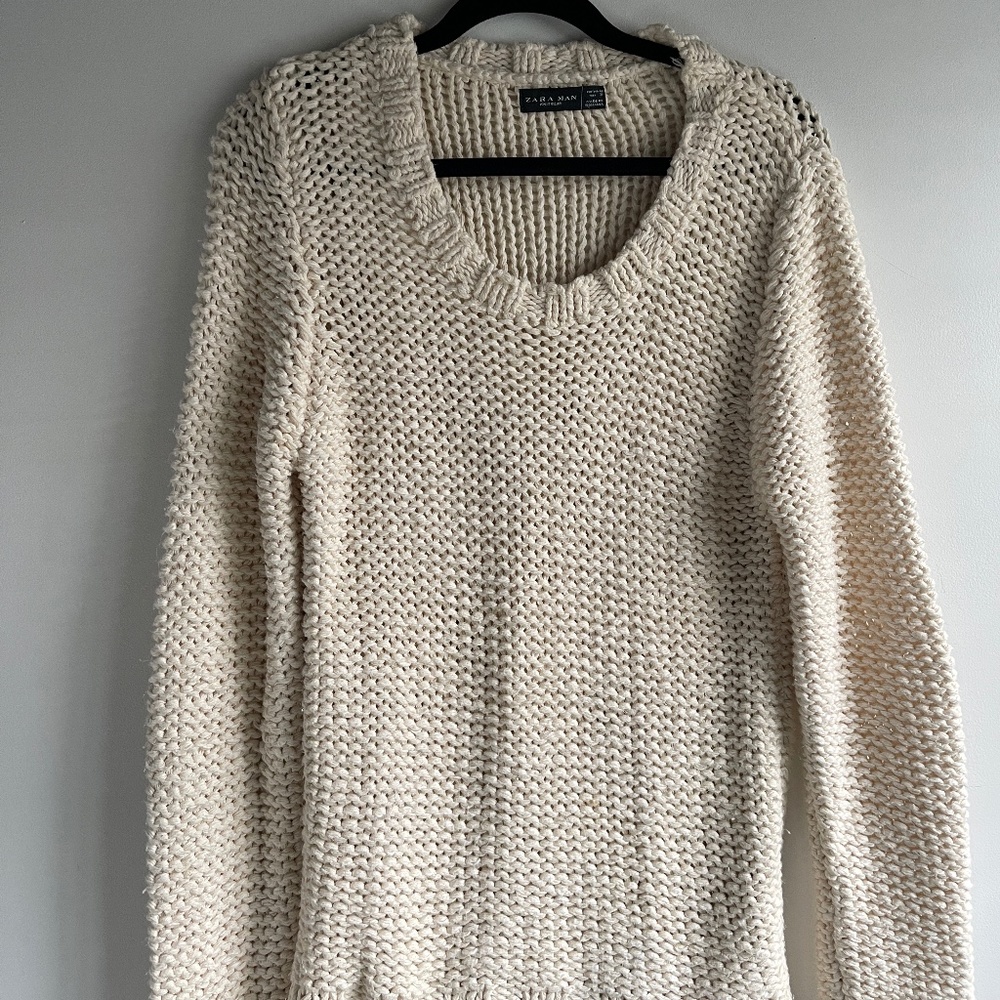 Zara Beige Knit Sweater